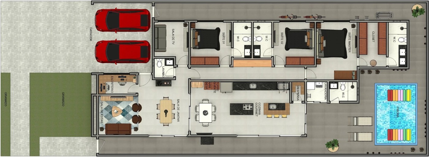 Casa à venda com 3 quartos, 3 suítes, 2 vagas e 216m² no Jardim América, Paulínia (SP) — foto 21 de 21